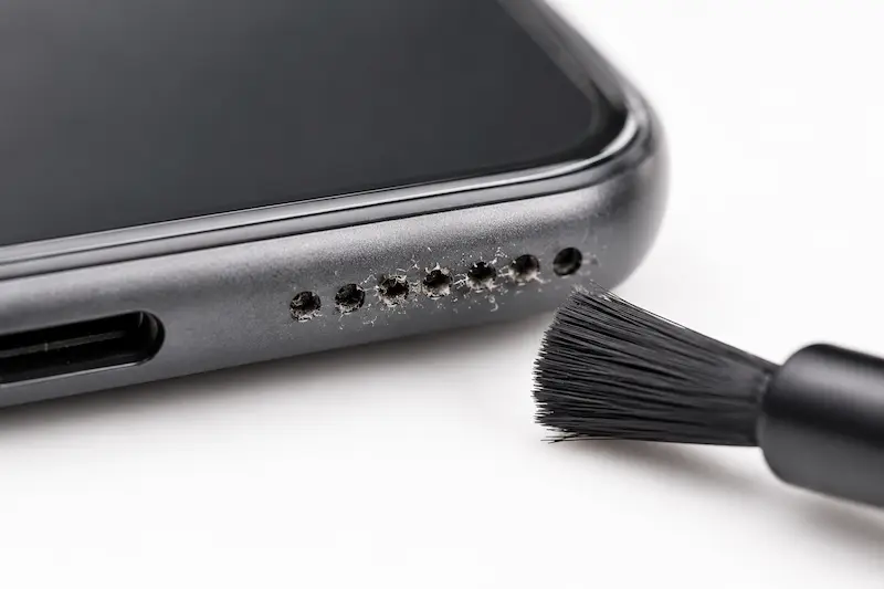 Phone speaker getting quieter - dust and lint blocking smartphone speaker grill mesh